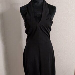 Elegant Black Halter Jumpsuit – Women's Size Small – New